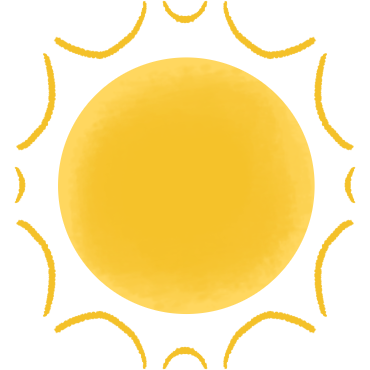 a yellow circle with rounded lines around it.